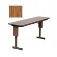 thumbnail image 1 of Correll Spa2496Px-06  .75 Inch High Pressure Panel Leg Seminar Table - Adjustable Height - Med Oak, 1 of 2