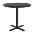 thumbnail image 1 of Round Cafe and Breakroom Table (24 in./22 in. X-Base/Black Granite), 1 of 5