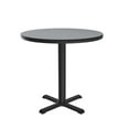 thumbnail image 1 of Correll Table Height Deluxe High-Pressure Caf茅 and Breakroom Table 42x42", ROUND GRAY GRANITE BLACK, 1 of 21