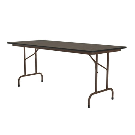 Correll Thermal Fused Laminate Top Folding Table In Walnut Finish CF3096TF-01