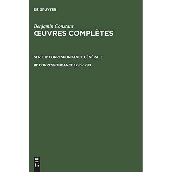 Correspondance 1795-1799