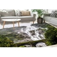 thumbnail image 1 of Corridor Rugs, Landscape Rugs, Thin Rug, Step Rug, Entry Rug, Waterfall Rugs, Waterfall Landscape Rugs, Non Slip Rugs, Modern Rugs, 3.3'x5' - 100x150 cm, 1 of 8