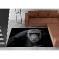 thumbnail image 1 of Corridor Rugs, Living Room Rugs, Cute Chimpanzee Rug, Chimpanzee Rug, Animal Rugs, Chimpanzee Portrait Rug, Anti-Slip Carpet Rugs, 3.3'x5' - 100x150 cm, 1 of 8