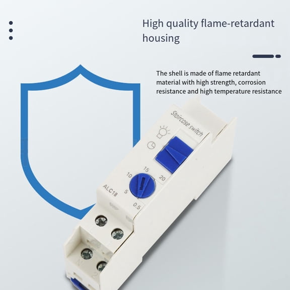 Corridor Timing Control Switch Timer Mechanical Timer 85*60*17.5Mm Corridor Time Switch High Strength Material Smile Home