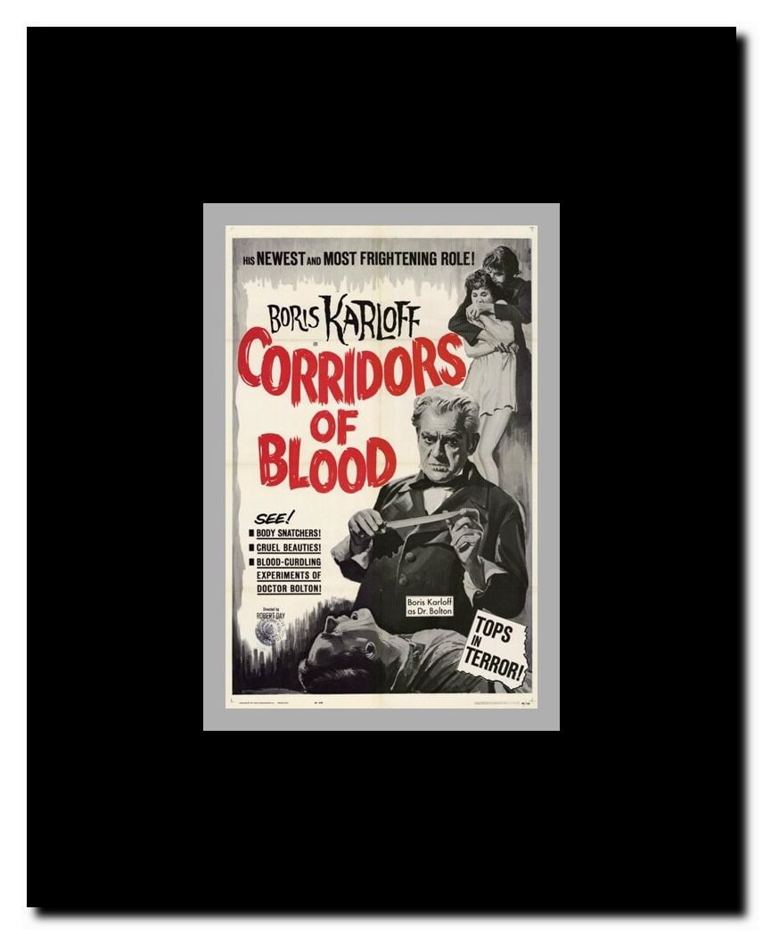 Corridors of Blood Framed Movie Poster