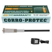 Corro-Protec Powered Anode Rod for Water Heater, Stops Odors and Corrosion, 20-Year Warranty