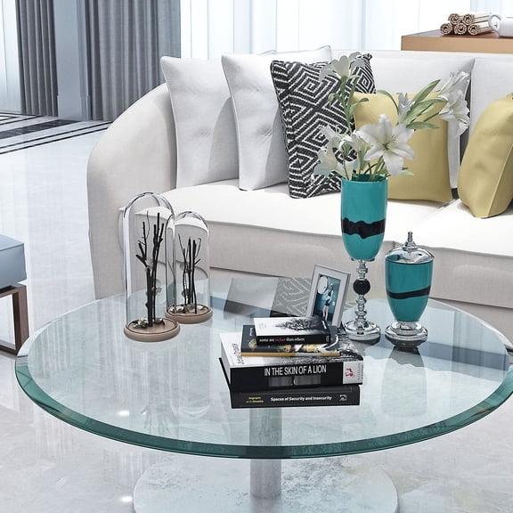 Corrosion & Impact Resistant, Thick Tempered Glass - Suitable for Dining Tables, Easy to Clean