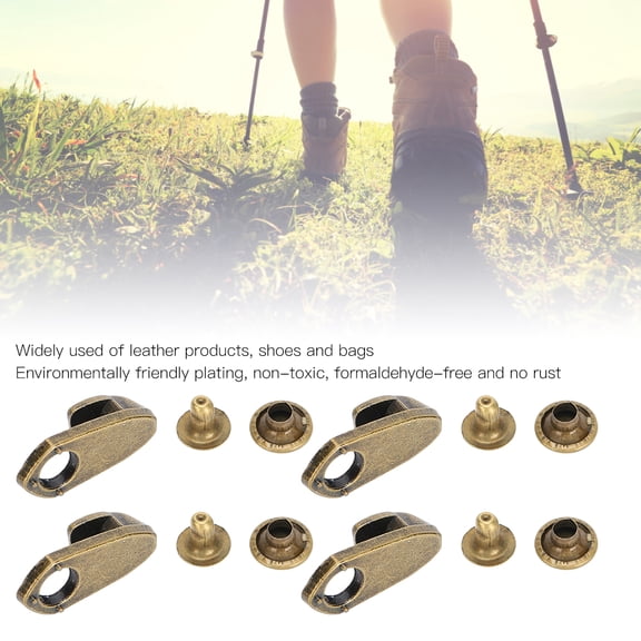 Corrosion,Resistant Alloy Rivets, Ideal For Shoe Repair Craft Projects, 60 Piece Set
