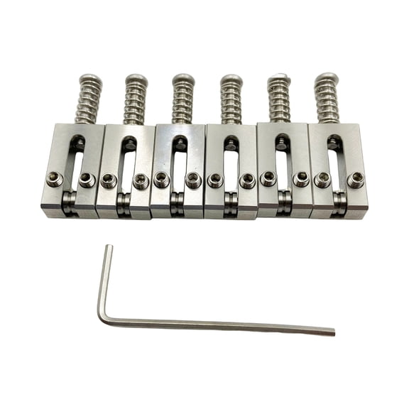 Corrosion-Resistant Headless Tremolo Bridge, Quick-Change Bearing Design with Metal Texture Control