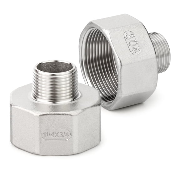 Corrosion Resistant Pipe Connector 3/4 NPT Male to 1 1/4 NPT Female Thread 47mm