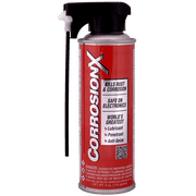 CorrosionX Rust Inhibitor, Industrial-Strength Dielectric Corrosion Prevention, Lubricant & Penetrant for Marine, Automotive, Electronics & RV Use, Protects Bolts, Cables, Engines, 6 oz aerosol