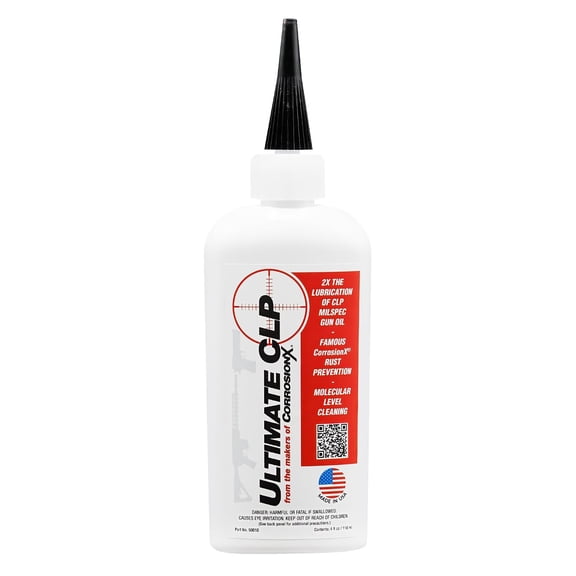 CorrosionX Ultimate CLP Gun Cleaner, Lubricant & Protectant, 4 oz bottle with precision applicator tip