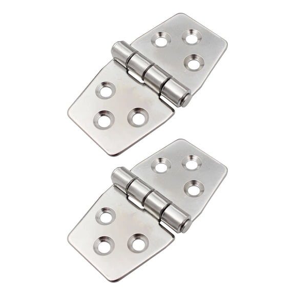 Corrosions Proof Stainless Steel Hinge For Industrial Control Cabinets Ship Bulkhead Doors Double Axles Construction With Positioning Damper Feature