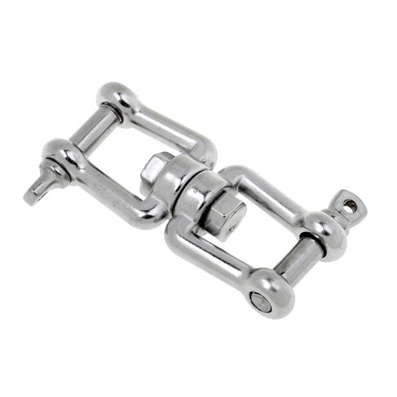 Corrosions Resistant Anchors Rotation Shackle Double Shackle 360 Degree Rotation for Professional Sailors & Boat Owners