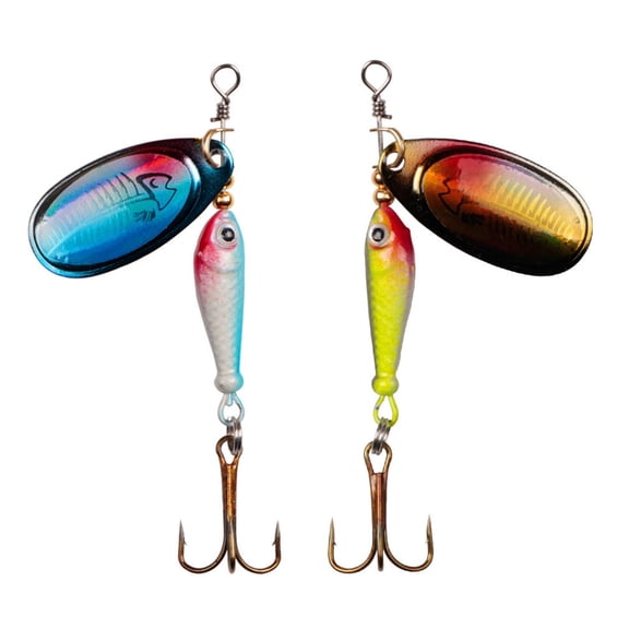 Corrosions Resistant Spinners Lures With Rotating Flash Effect Hand Operated Fishing Baits For Various Water Conditions