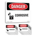 thumbnail image 1 of Corrosive OSHA Danger Aluminum Sign 18 Inch x 12 Inch - 10 Pack, 1 of 8