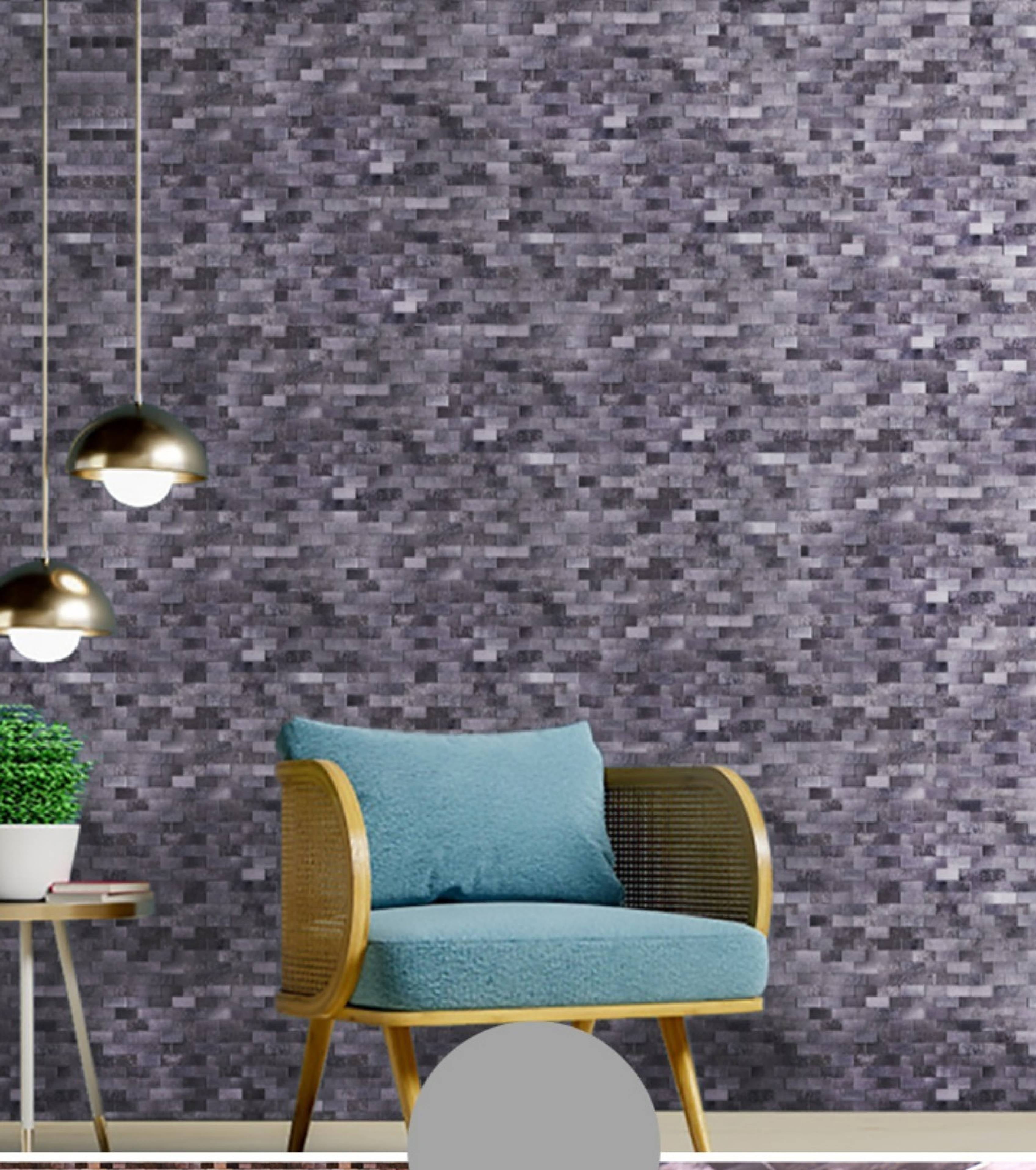 CorruMaxx Metal tiles, Black & Grey  Look Metal Stick on Backsplash Tiles for Kitchen