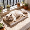 thumbnail image 1 of Corrugated Cardboard Cat Scratching Board, Reversible Claw Sharpener Scratch Pad for Indoor Cats, Durable Recycled Paper Scratcher Toy, Furniture Protector for Kittens and Adult Cats, 1 of 6