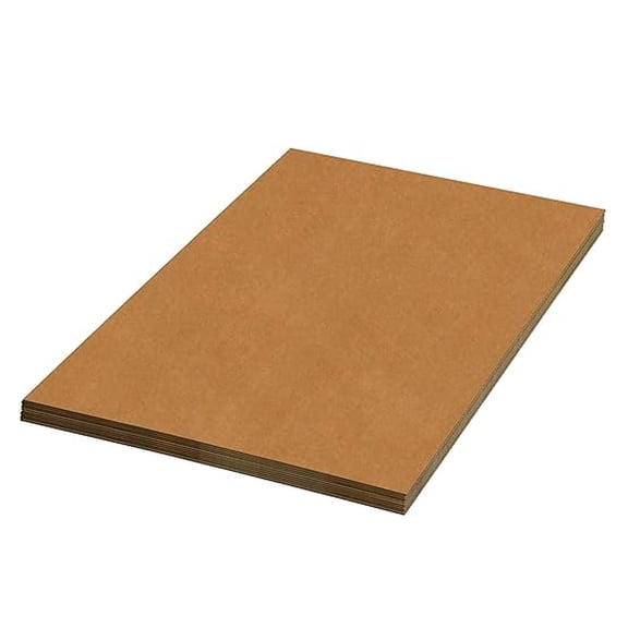 Corrugated Cardboard Sheets, 24' x 16', , Pack of 50
