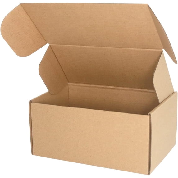 Corrugated Cardboard Shipping Boxes, 8"x4"x4" Small Parcel Boxes, Packaging Mailing Boxes for Business, Posting, Small Packet Shipping, Storing or Gift(Pack of 30)