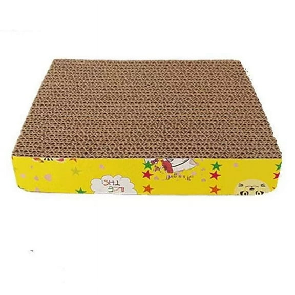 Corrugated Cat Scratching Board S/M Wave Rectangular Cat Scratcher Pad For Stress Relief Cat Toy