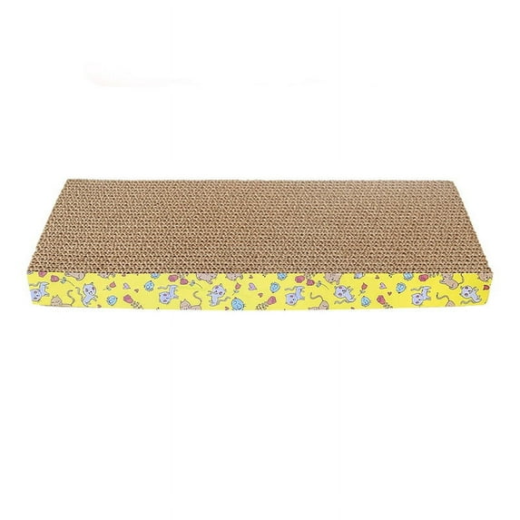 Corrugated Cat Scratching Board S/M Wave Rectangular Cat Scratcher Pad For Stress Relief Cat Toy