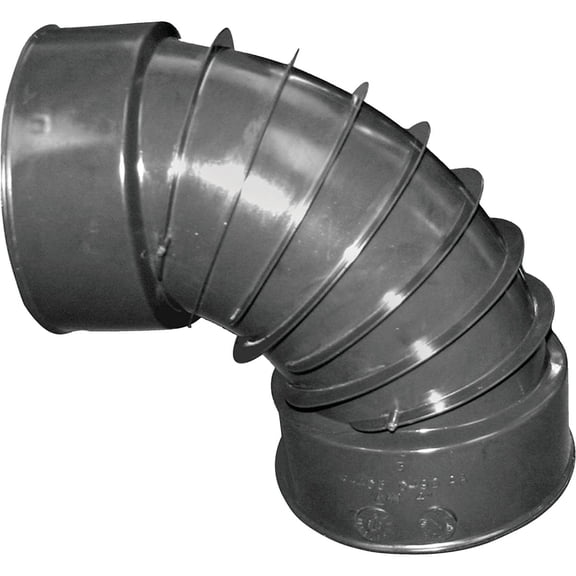 Corrugated Drain Elbow, 6 in. L, Single