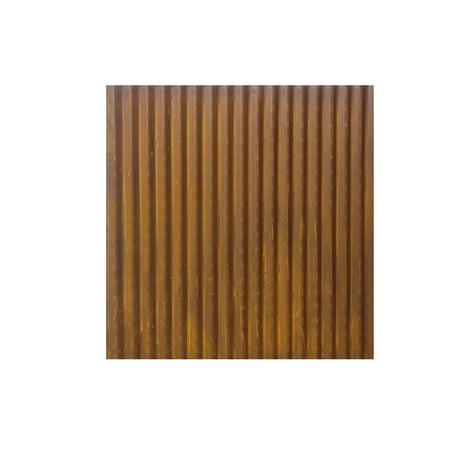 Corrugated Metal Ceiling Tile - Rusted (2'x2') - One Tile
