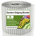 Corrugated Metal Garden Edging 12"x20' Galvanized Steel Border, Easy