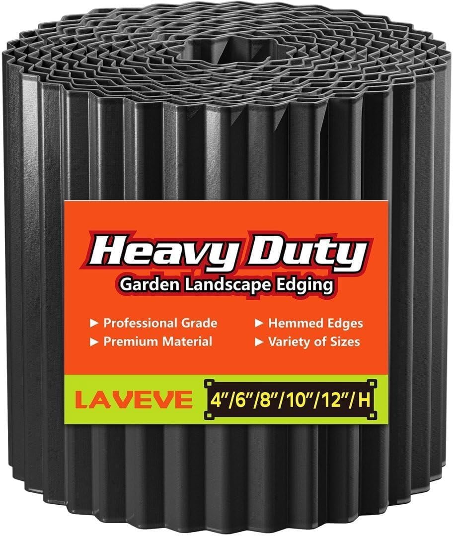 Corrugated Metal Garden Edging 6" x 40Ft, Landscape Border for Lawn ...