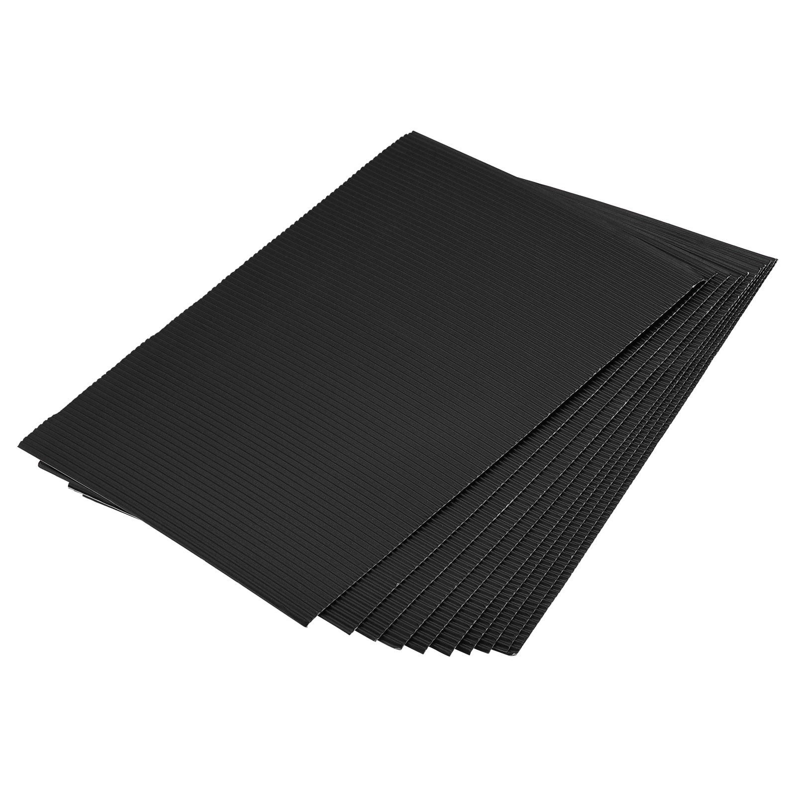 Corrugated Paper Sheets 25pcs 11.8-inch x 7.87-inch Black Cardboard for DIY  Craft 