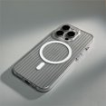 Corrugated Pattern HD Transparent Hard PC Case For iPhone 16 15 14 13
