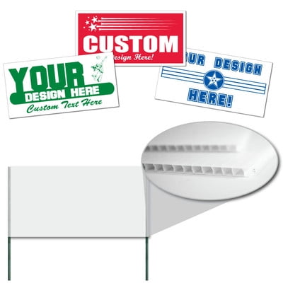 Corrugated Plastic 4MM WHITE Sign Blanks-24"x48" 25/BNL