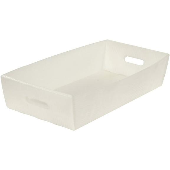 Corrugated Plastic Mail Tray, Natural, 24-1/2 X 12 X 4-1/2, Lot of 10