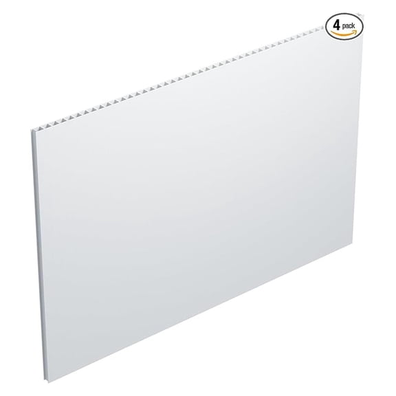 Corrugated Plastic Sheets - 24 x 36 inches - 4 Pack - Acoustic Foam Backing - Outdoor Yard Sign