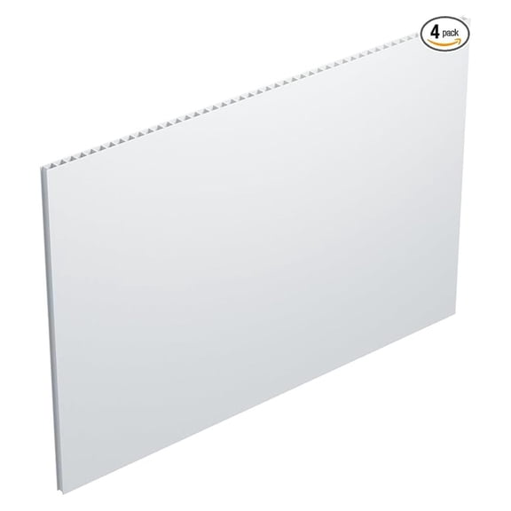 Corrugated Plastic Sheets - 24 x 36 inches - 4 Pack - Acoustic Foam Backing - Outdoor Yard Sign