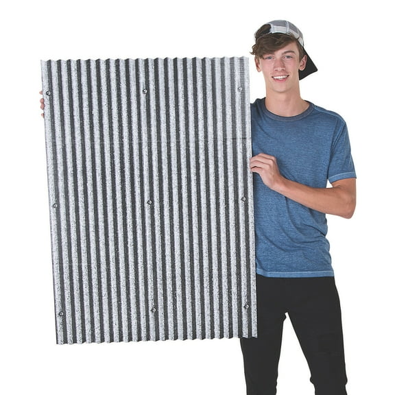 Corrugated Print Wall Panels 6Pc - Party Decor - 6 Pieces