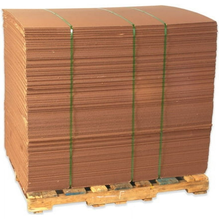 KINJOEK 100 Packs Corrugated Cardboard Sheets 11 x 14 x 1/16 Inches, Brown Kraft  Corrugated Cardboard for Packaging 