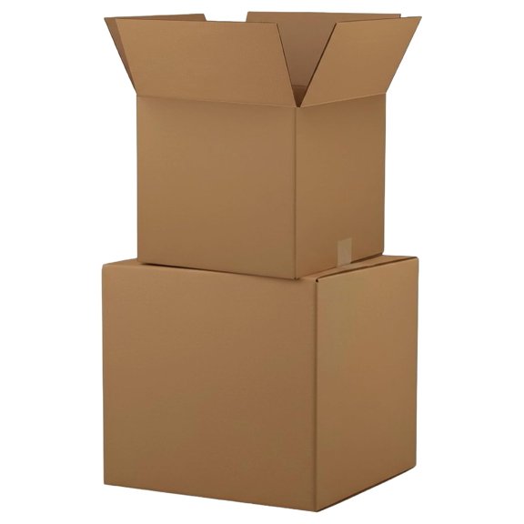 Corrugated Shipping Boxes 12x10x3 Inches, 25-Pack Single Wall Flat Mailer Boxes, Mailing Storage Containers for Documents, Books, Apparel, Prints, and General Packing