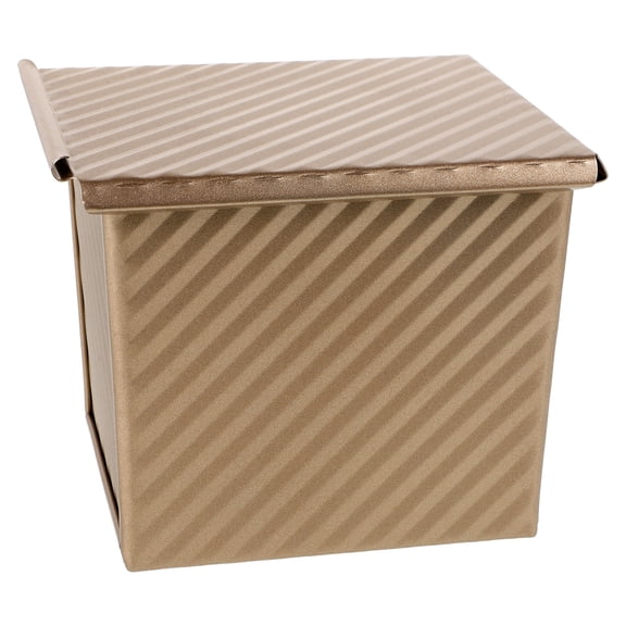 Corrugated Toast Box Loaf Tin with Lid Rectangle Loaf Pan Baking Bread Loaf Pan Baking Mold Bread Toast Mold with Cover