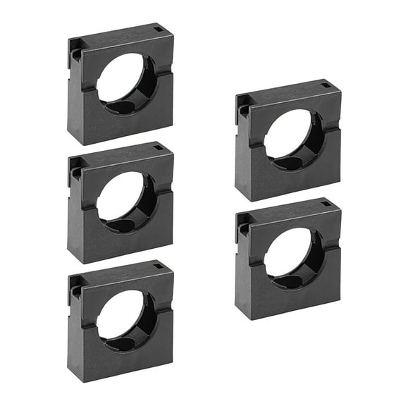 Corrugated Tube Holder AD28.5 Plastic Mounting Bracket Pipe Clamp Clips with Double Struts 5pcs