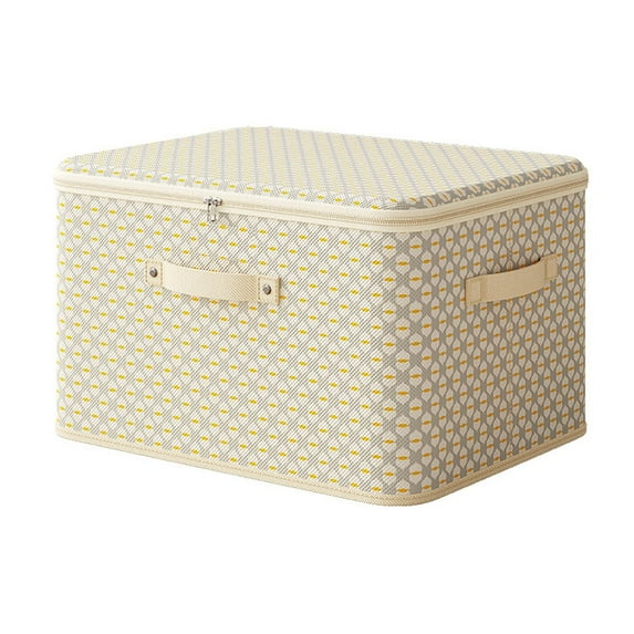 Corrugated Zipper Box 42L， Clothes Storage Bag Wardrobe Sorting Storage Box Portable Storage Bag Storage Box Indoor Outdoor