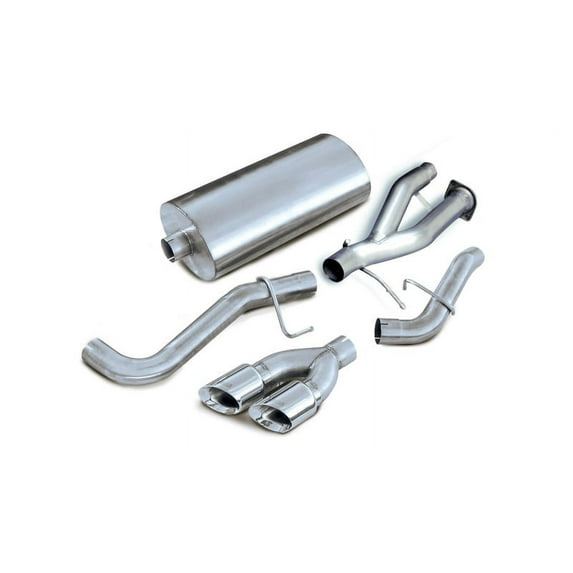 Corsa 02-06 Cadillac Escalade ESV 6.0L V8 Polished Sport Cat-Back Exhaust Fits select: 2003-2006 GMC YUKON XL DENALI, 2002 GMC YUKON XL XL K1500
