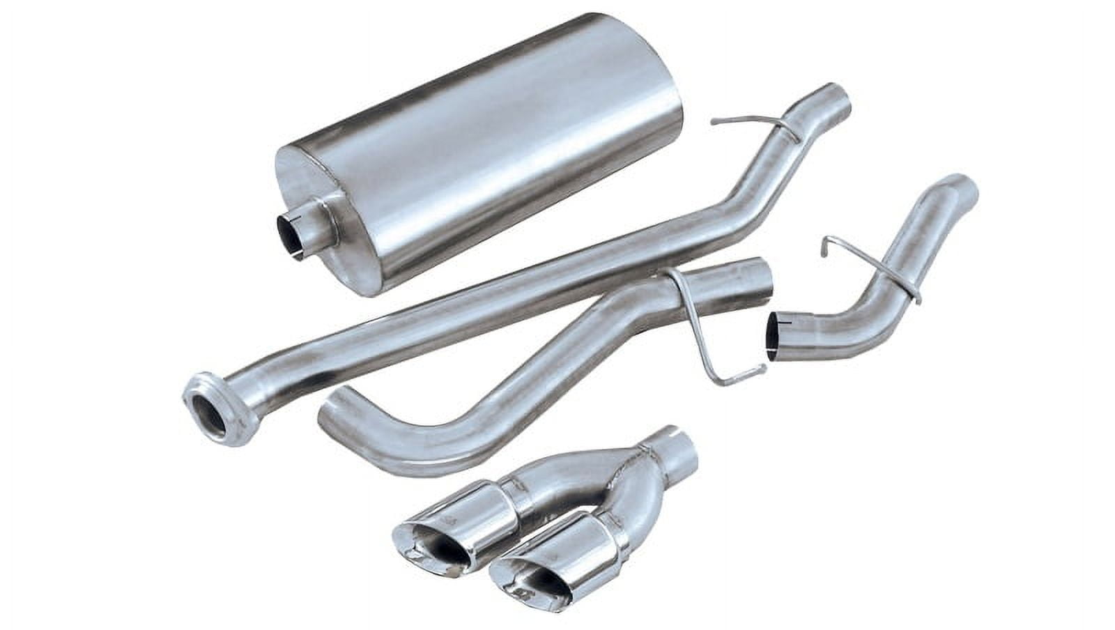 Corsa 02-07 GMC Sierra Reg. Cab/Short Bed 1500 4.8L V8 Polished Sport Cat-Back Exhaust Fits select: 2005-2006 CHEVROLET SILVERADO K1500, 2004 CHEVROLET SILVERADO C1500