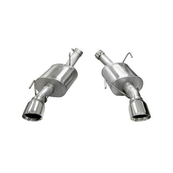 Corsa 05-10 Ford Mustang Shelby GT500 5.4L V8 Polished Xtreme Axle-Back Exhaust