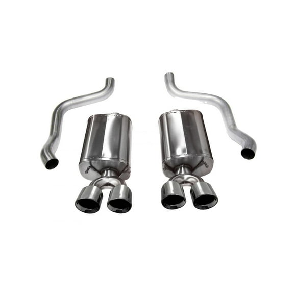Corsa 09-13 Chevrolet Corvette C6 6.2L V8 Polished Sport Axle-Back Exhaust