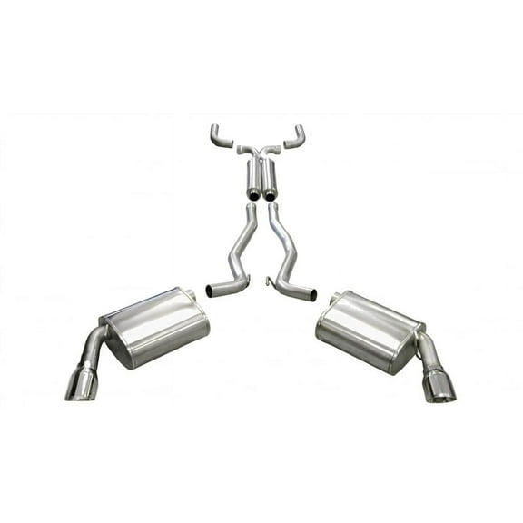 Corsa 10-14 Chevrolet Camaro Convertible RS 3.6L V6 Polished Sport Cat-Back + XO Exhaust