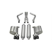 Corsa 11-13 Dodge Charger R/T 5.7L V8 Black Xtreme Cat-Back Exhaust