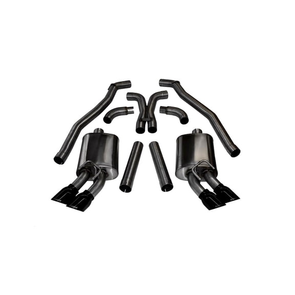Corsa 12-13 Chevrolet Camaro Coupe ZL1 6.2L V8 Black Sport Cat-Back + XO Exhaust