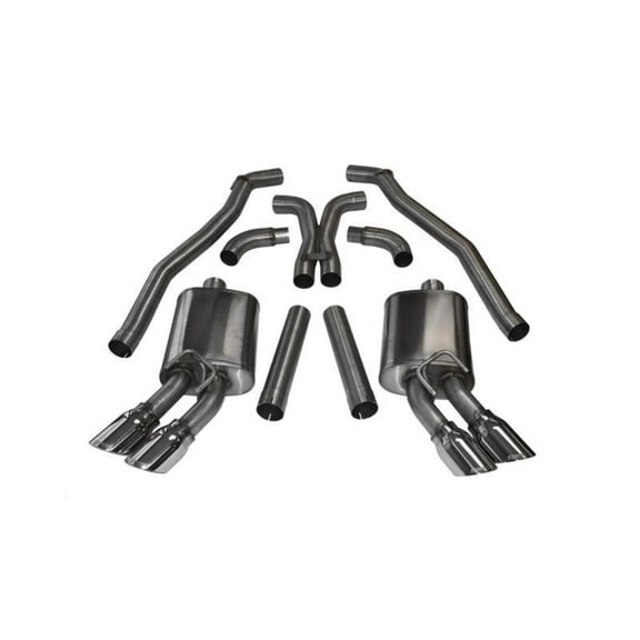 Corsa 12-13 Chevrolet Camaro Coupe ZL1 6.2L V8 Polished Sport Cat-Back + XO Exhaust